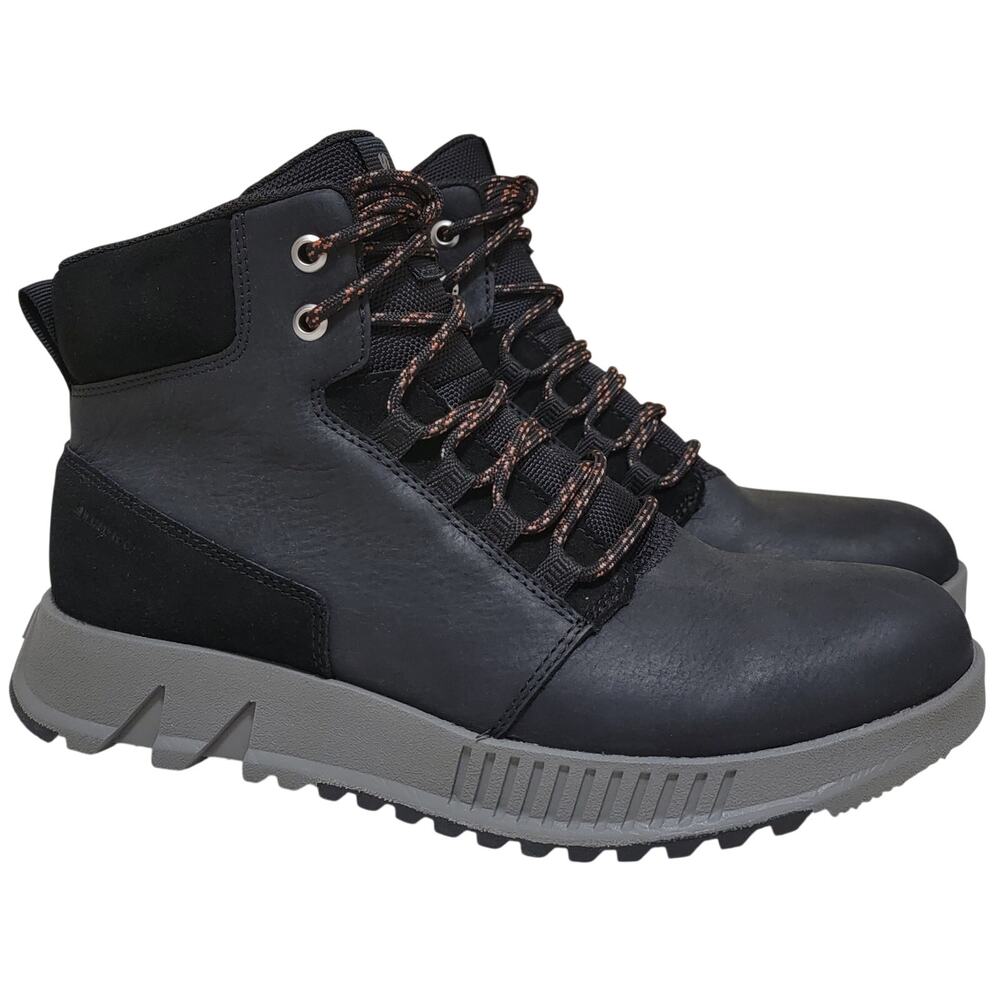 Sorel Men Mac Hill Lite Mid Plus Waterproof Combat Hiking Boots Size US 10 Black